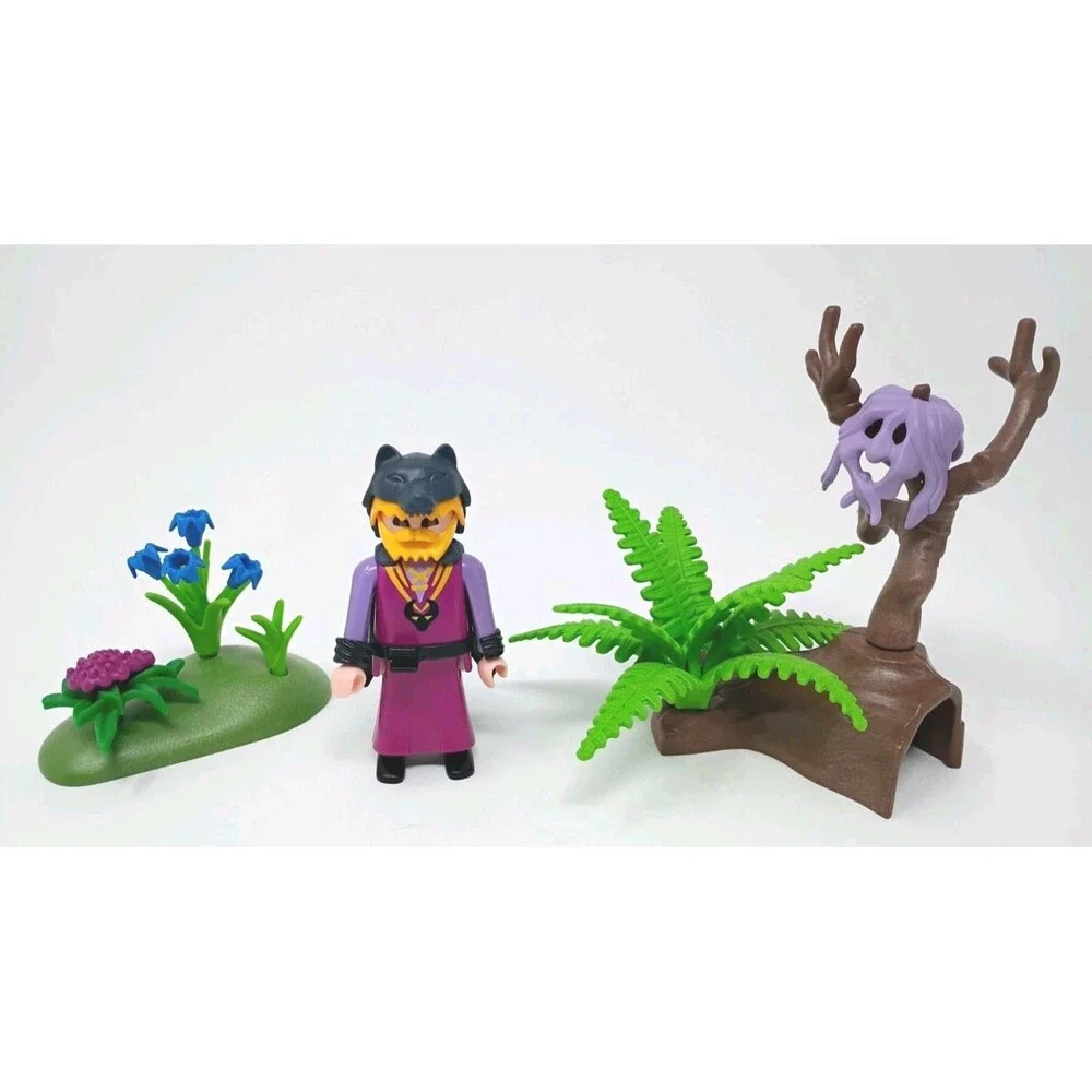 Playmobil 3944 Druid Wizard Magic Enchanted Forest Incomplete